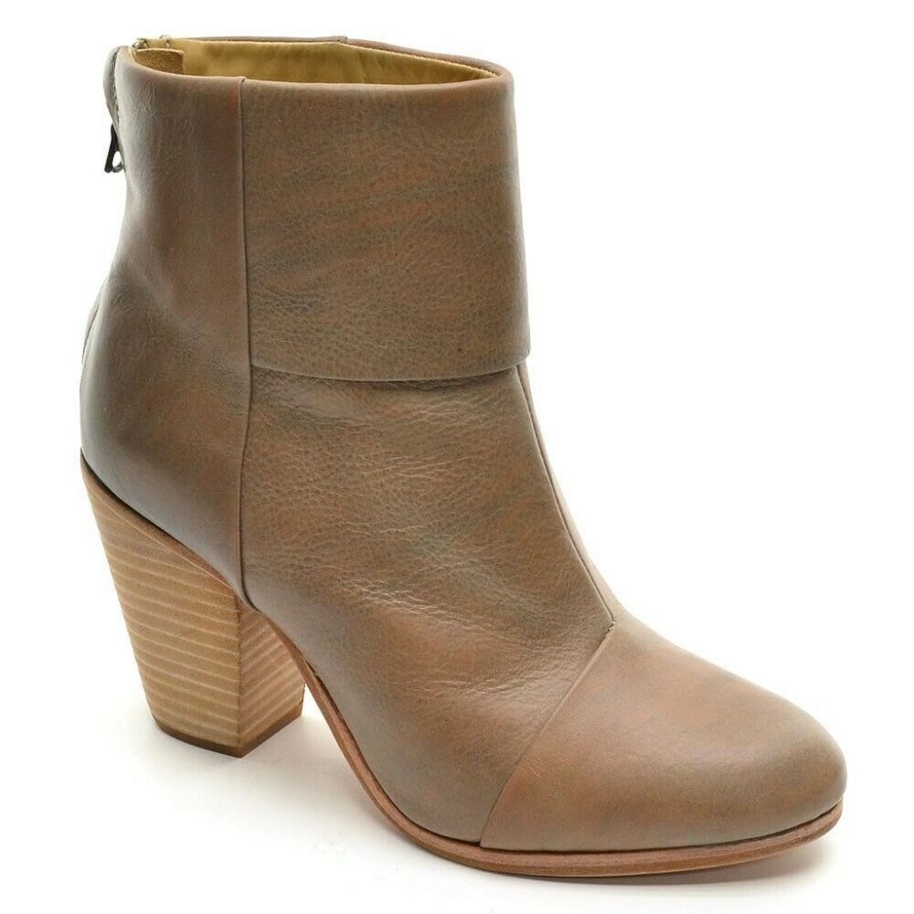 rag & bone Newbury Marble Leather Boots 37 / 7 New
